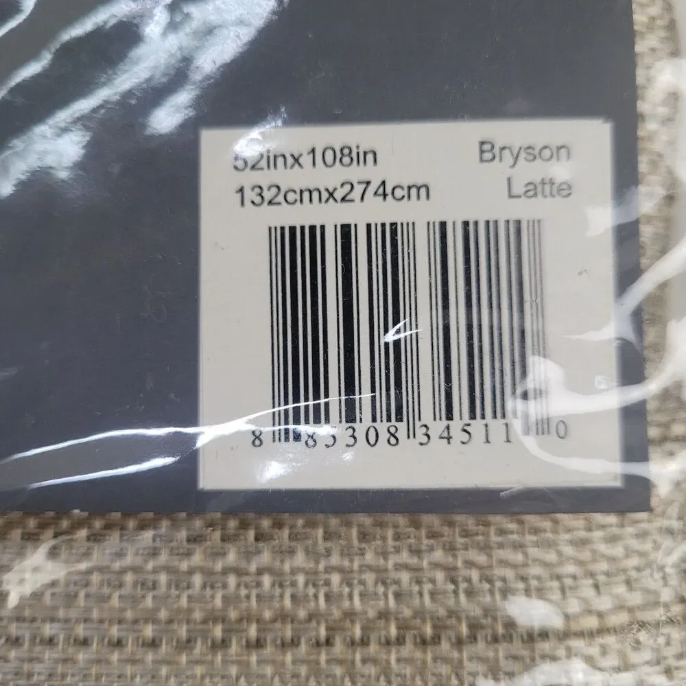 NEW Eclipse Absolute Zero 52 x 108 One Grommet curtain panel 'Latte'' #CT180